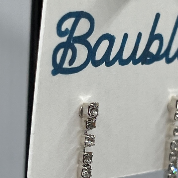 Baubles Chandelier Austrian Crystal Silver Earrings $12 EA or Bundle 3/$20 - Picture 4 of 8